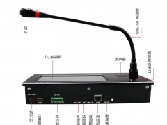 轨道交通广播触摸式网络寻呼话筒YA808图3