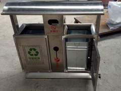 重庆环畅金属垃圾桶，户外果皮箱性价比最高图1