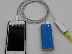 iPhone百兆网卡Lightning转RJ45 USB充电图1