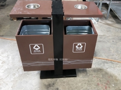 供应葫芦岛市垃圾箱 分类垃圾箱果皮箱钢板垃圾桶图1
