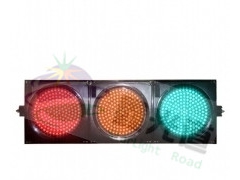 鑫光道 红黄绿满屏三单元交通信号灯 十字路口红绿灯图2