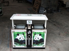重庆植物园垃圾桶 动物园垃圾箱图1
