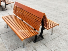 重庆双排靠背座椅 塑木休息椅 广场椅图1