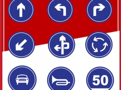 粤盾交通圆形标识牌反光牌可定制告示牌警示牌图1