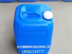 蓝色25公斤化工桶25L加强筋塑料桶图2